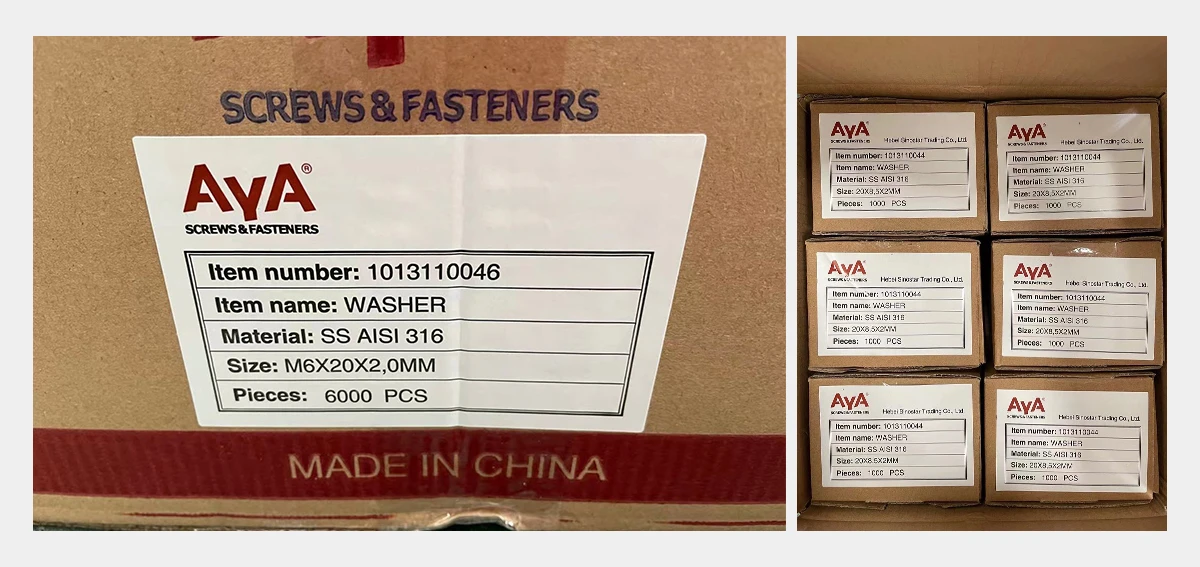 Square Head Set Screw Cup Point packing